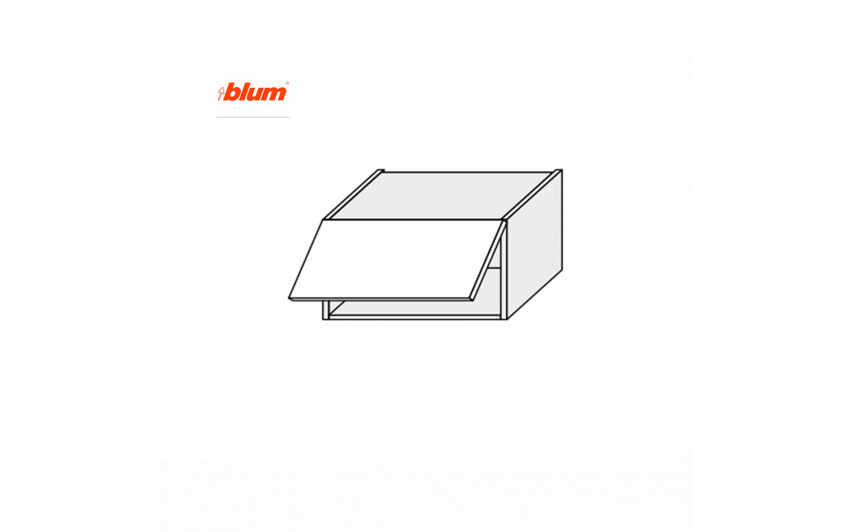 Кухонна секція Міленіум WG верхня 60В/450 1дв Aventos Pro Blum - Фото